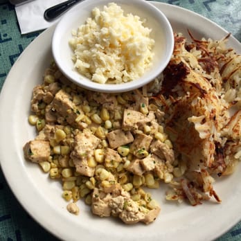 Martha's - White corn scramble with tofu instead of eggs. I also asked for the cheese on the side. So good!!! - American Near Me - Hermosa Beach, California