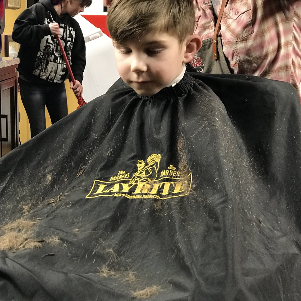 Brooke's Two Bit Barbershop - Getting his nape tapered! Loving it! - Barbers Near Me - Fort Collins, Colorado Brooke's Two Bit Barbershop - Getting his nape tapered! Loving it! - Barbers Near Me - Fort Collins, Colorado