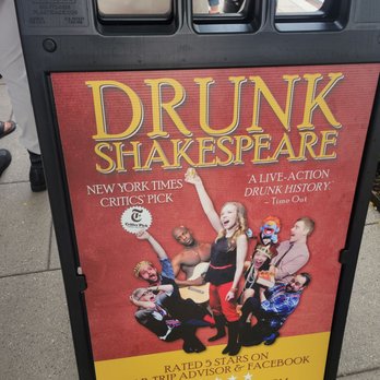 Drunk Shakespeare - DC - Advertising sign of Drunk Shakespeare - Performing Arts Near Me - Washington, DC, District of Columbia