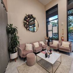 Aura Skin-N-Beauty - Inside when you walk in as the cutest waiting area