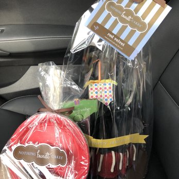 Nothing Bundt Cakes - 20180904 - Small Red Velvet with the plates addition - Bakeries Near Me - Orlando, Florida Nothing Bundt Cakes - 20180904 - Small Red Velvet with the plates addition - Bakeries Near Me - Orlando, Florida