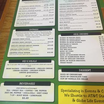 J Gilligan's Bar & Grill - Menu - Sports Bars Near Me - Arlington, Texas J Gilligan's Bar & Grill - Menu - Sports Bars Near Me - Arlington, Texas