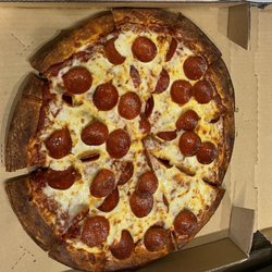 Perfect Pie Pizzeria - Pepperoni pizza extra sauce