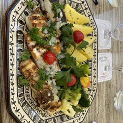 Schloss-Restaurant Neuenbürg - Grilled fish.
