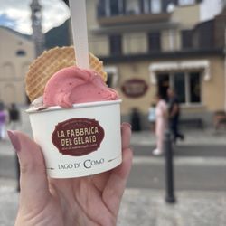 La Fabbrica del Gelato - Strawberry and chocolate gelato