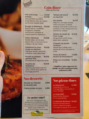 Menu photo 1 Le Radoteux Shawinigan, QC