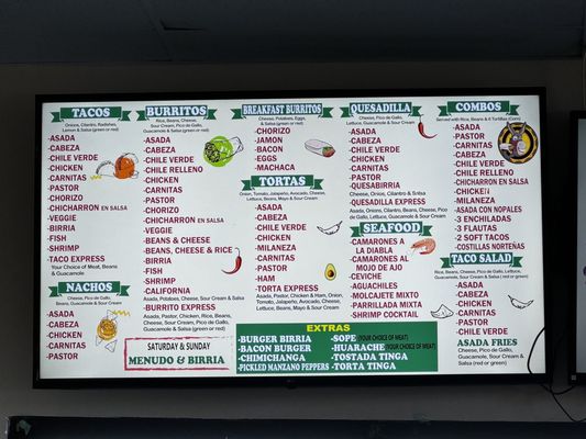 Menu photo 2 Burritos Express Paso Robles, CA