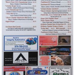 Brenda's Old West Cafe - Lunch Menu 11-2:30p