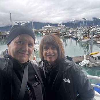 Major Marine Tours - Andrew and Lenora waiting to embark on The Kenai Fjords National Park Cruise with Captain. Tanner and crew. - Boating Near Me - Seward, Alaska