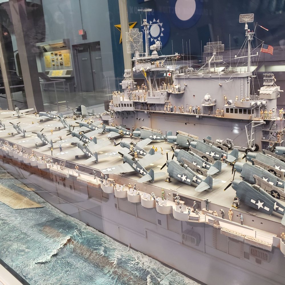 EAA Aviation Museum - Scale model of aircraft carrier from WWII - Museums Near Me - Oshkosh, Wisconsin EAA Aviation Museum - Scale model of aircraft carrier from WWII - Museums Near Me - Oshkosh, Wisconsin