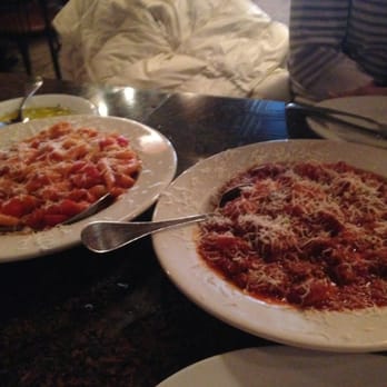 Al Dente Restaurant - Gnocchi in a Bolognese sauce and penne in a red vodka sauce with a dusting of freshly grated Parmesan - Italian Near Me - Boston, Massachusetts