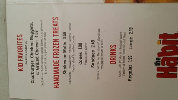 Menu photo 8 Habit Burger & Grill Palm Desert, CA Menu photo 8 Habit Burger & Grill Palm Desert, CA