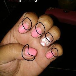 J C Nails - They rushed through my visit & they didn't even fill them in completely