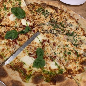 La New-Yorkaise - Half Gorgonzola and half tomato ricotta - Pizza Near Me - Montreal, Quebec