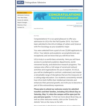 Alma Mater Educational Services - Paullll Thank Youuu !!!!!! I Got into UCLA! - Educational Services Near Me