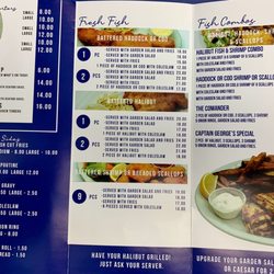 Captain George's Fish & Chips - Menu Back