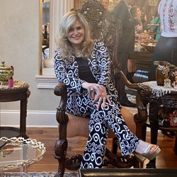 Ambiance Your Home Your Story - Come see our beautiful Designer collections. I'm wearing Joseph Ribkoff. Spring/Summer Collection available now.
