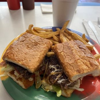 United Grill - Steak sandwich with fries - Diners Near Me - Cicero, Illinois