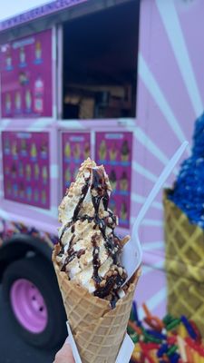 Blue Rain Ice Cream Truck by null