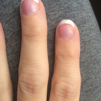 Sunny Nails - After 2 days, 9 of my 10 nails looked like this. Thanks for screwing up my wedding mani, Sunny Nails. - Nail Salons Near Me - Tallmadge, Ohio Sunny Nails - After 2 days, 9 of my 10 nails looked like this. Thanks for screwing up my wedding mani, Sunny Nails. - Nail Salons Near Me - Tallmadge, Ohio