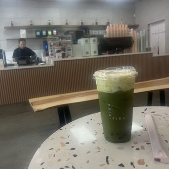 Fika Fika Coffee - Vanilla cloud matcha latte with brown sugar boba - Coffee & Tea Near Me - Los Angeles, California Fika Fika Coffee - Vanilla cloud matcha latte with brown sugar boba - Coffee & Tea Near Me - Los Angeles, California
