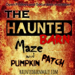 Haunted Barn Maze - Event flyer