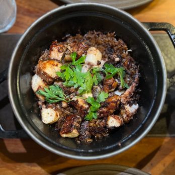 Chez Claude - Octopus on rice - French Near Me - Rio de Janeiro, RJ