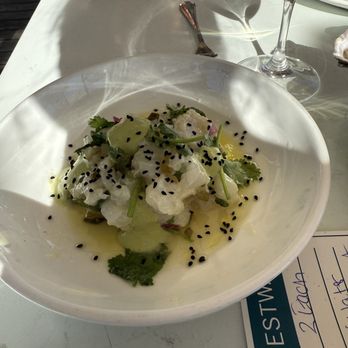 Westward - halibut ceviche - New American Near Me - Seattle, Washington Westward - halibut ceviche - New American Near Me - Seattle, Washington