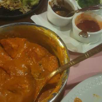 Namaste India - Complementary sauces to try. Butter chicken in foreground. - Indian Near Me - Chesterton, Indiana Namaste India - Complementary sauces to try. Butter chicken in foreground. - Indian Near Me - Chesterton, Indiana