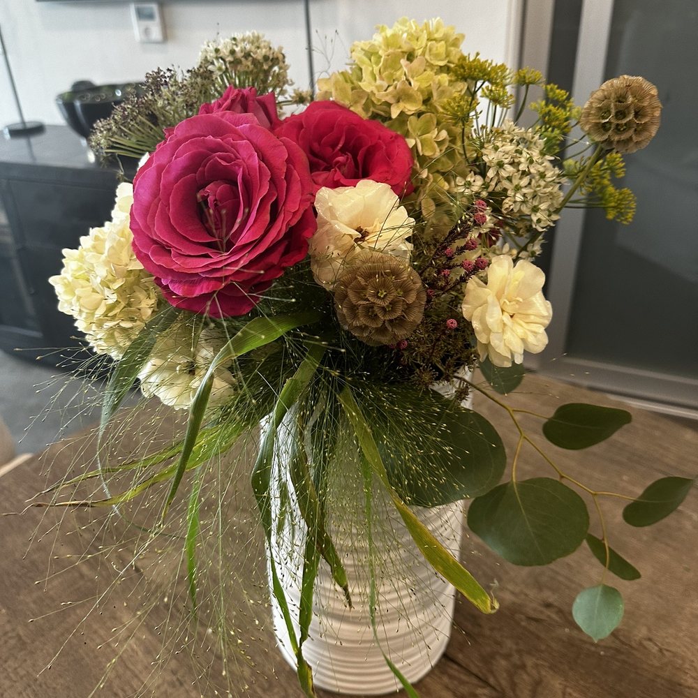 French Buckets flowers