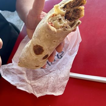 El Burrito - Chile Chili Verde Pork, Beans, & Rice Burrito - Mexican Near Me - Redlands, California