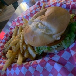 Frosty's - Deluxe cheeseburger and fries! Delicious