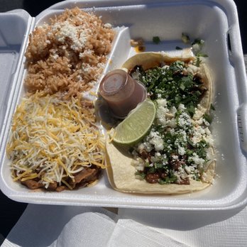 Taco Shack - Carne Asada taco plate - Food Trucks Near Me - Long Beach, Washington Taco Shack - Carne Asada taco plate - Food Trucks Near Me - Long Beach, Washington