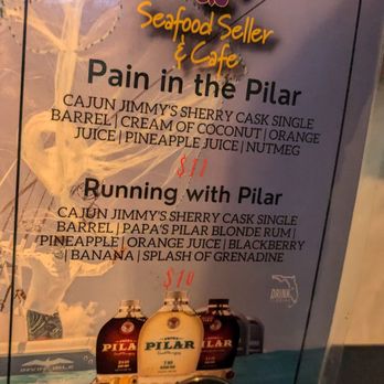 Seafood Seller & Cafe - Pilar menu - Seafood Near Me - Crystal River, Florida