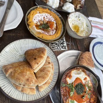 Miss Ada - Sweet Potato Hummus, Whipped Ricotta, warm Extra Pita, Shakshuka Brunch, French Toast - Mediterranean Near Me - Brooklyn, New York