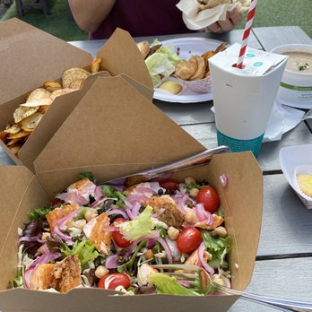 Brisbane Lunch Truck - Salmon salad and side of chips. - Food Trucks Near Me - Brisbane, California Brisbane Lunch Truck - Salmon salad and side of chips. - Food Trucks Near Me - Brisbane, California