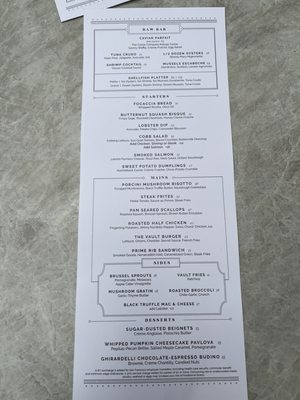 Menu photo 4 The Vault Garden San Francisco, CA