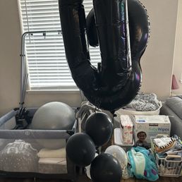 Sad deflated helium balloons that cost $55 and didn't last past 12 hours. Sad deflated helium balloons that cost $55 and didn't last past 12 hours.