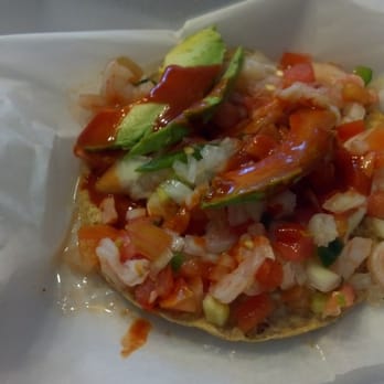 Las Gorditas - Tostada ceviche. It'sssssss Great! Comes in shrimp and crab - Mexican Near Me - Louisville, Kentucky Las Gorditas - Tostada ceviche. It'sssssss Great! Comes in shrimp and crab - Mexican Near Me - Louisville, Kentucky