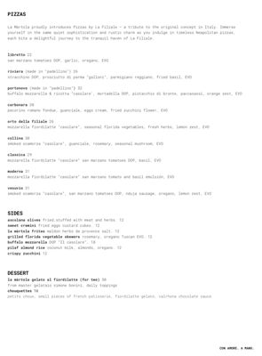 Menu photo 2 La Martola Miami, FL Menu photo 2 La Martola Miami, FL