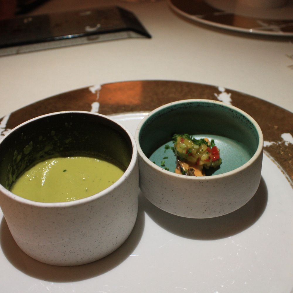 Statholdergaarden og Statholderens Mat og Vinkjeller - Left- pea soup; right- mussel dish. I hate peas and I was still scraping every last drop out of this. - Restaurants Near Me - Oslo, 03 Statholdergaarden og Statholderens Mat og Vinkjeller - Left- pea soup; right- mussel dish. I hate peas and I was still scraping every last drop out of this. - Restaurants Near Me - Oslo, 03