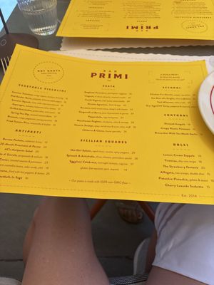 Menu photo 1 Bar Primi Penn District New York, NY