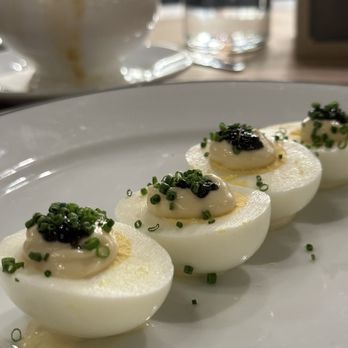 Bluebird - Oeufs Mayonnaise au Caviar - French Near Me - Chapel Hill, North Carolina