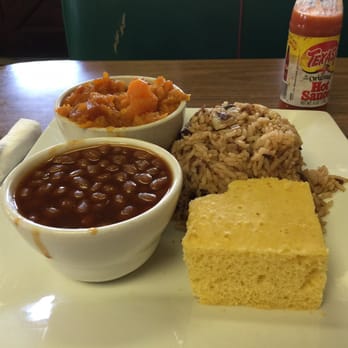 Oley's Kitchen & BBQ - Candy Yams, cornbread, baked beans and red beans & rice... - Soul Food Near Me - Orlando, Florida Oley's Kitchen & BBQ - Candy Yams, cornbread, baked beans and red beans & rice... - Soul Food Near Me - Orlando, Florida