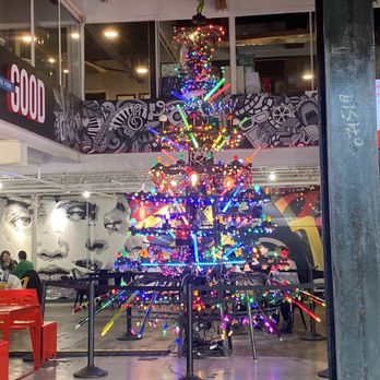 Stanley Marketplace - "Christmas tree" inside by the shopping area - Food Court Near Me - Aurora, Colorado Stanley Marketplace - "Christmas tree" inside by the shopping area - Food Court Near Me - Aurora, Colorado