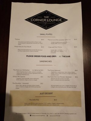 Menu photo 3 The Corner Lounge Knoxville, TN Menu photo 3 The Corner Lounge Knoxville, TN