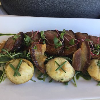 Persephone - Perfectly cooked steak with blue cheese stuffed potatoes - New American Near Me - Aptos, California Persephone - Perfectly cooked steak with blue cheese stuffed potatoes - New American Near Me - Aptos, California