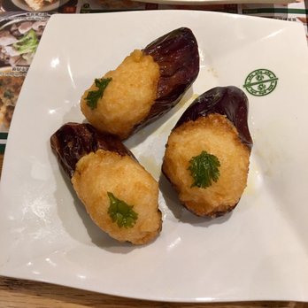 Tim Ho Wan - Hell's Kitchen - Fried eggplant with shrimp - Dim Sum Near Me - New York, New York Tim Ho Wan - Hell's Kitchen - Fried eggplant with shrimp - Dim Sum Near Me - New York, New York
