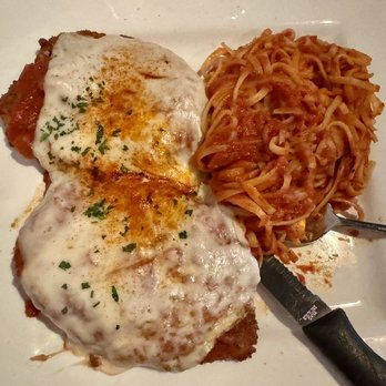 Enigma Bistro - Chicken parmesan with pasta - Cuban Near Me - Delray Beach, Florida Enigma Bistro - Chicken parmesan with pasta - Cuban Near Me - Delray Beach, Florida