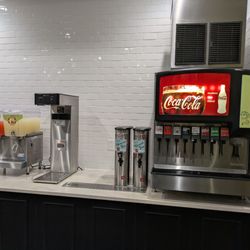 Chicken Salad Chick - Uptown - Drink options they had put away several types of tea,  love that the fountain has soda water (its a small simple thing many dont)
